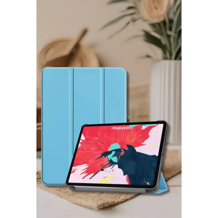 Apple iPad Air 6 11 2024 Uyumlu İnce Tasarım Tablet Kılıfı Smart Cover Standlı Akıllı Kapak