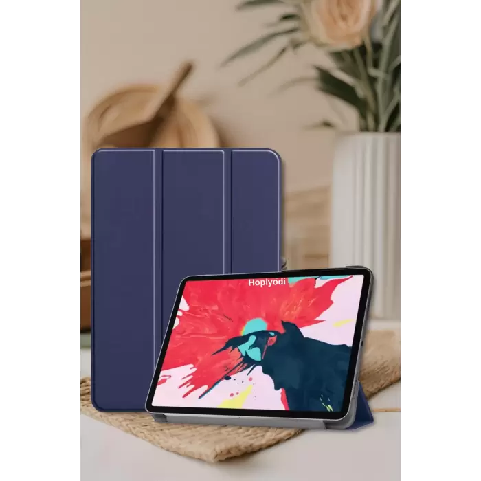 Apple iPad Air 6 11 2024 Uyumlu İnce Tasarım Tablet Kılıfı Smart Cover Standlı Akıllı Kapak