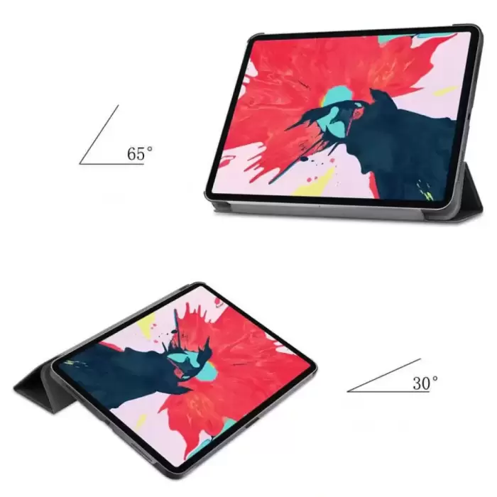 Apple iPad Air 6 11 2024 Uyumlu İnce Tasarım Tablet Kılıfı Smart Cover Standlı Akıllı Kapak