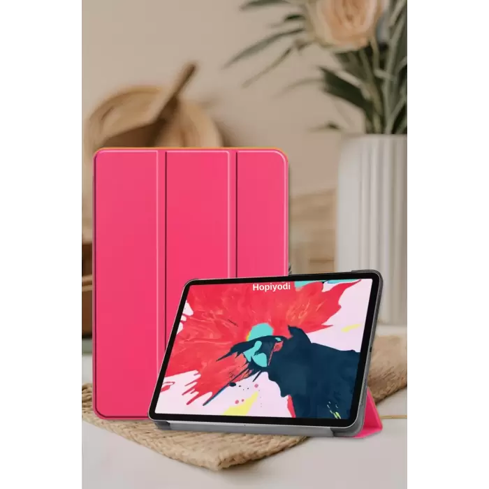 Apple iPad Air 6 11 2024 Uyumlu İnce Tasarım Tablet Kılıfı Smart Cover Standlı Akıllı Kapak