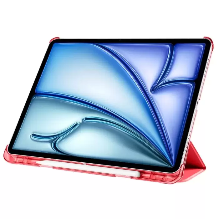 Apple İpad Pro 12.9 2022 M2 Smart Cover Kalem Bölmeli Standlı 1-1 Kapaklı Kılıf