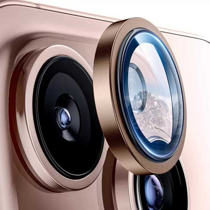 Apple İphone 16 Pro Max Lens Kamera Koruyucu Premium Safir Parmak İzi Bırakmayan CL-12