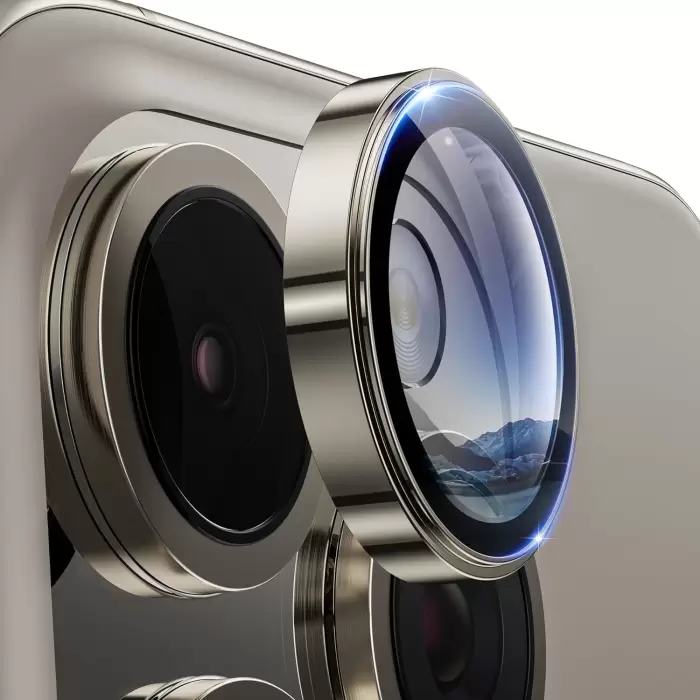 Apple İphone 16 Pro Max Lens Kamera Koruyucu Premium Safir Parmak İzi Bırakmayan CL-12