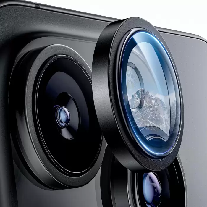 Apple İphone 16 Pro Lens Kamera Koruyucu Premium Safir Parmak İzi Bırakmayan CL-12