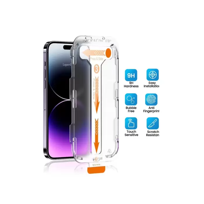 Apple İphone 16 Pro Şeffaf Ekran Koruyucu Kolay Takılabilen 5d Magic Glass Cam