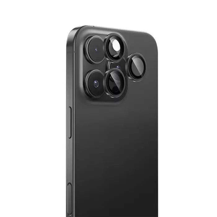 Apple İphone 16 Pro Benks Parlama Önleyici Glass Warrior Metal Kamera Lens Koruyucu