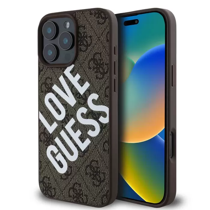 Apple İphone 16 Pro Max Kılıf Guess Lisanslı Big Love Guess Kapak