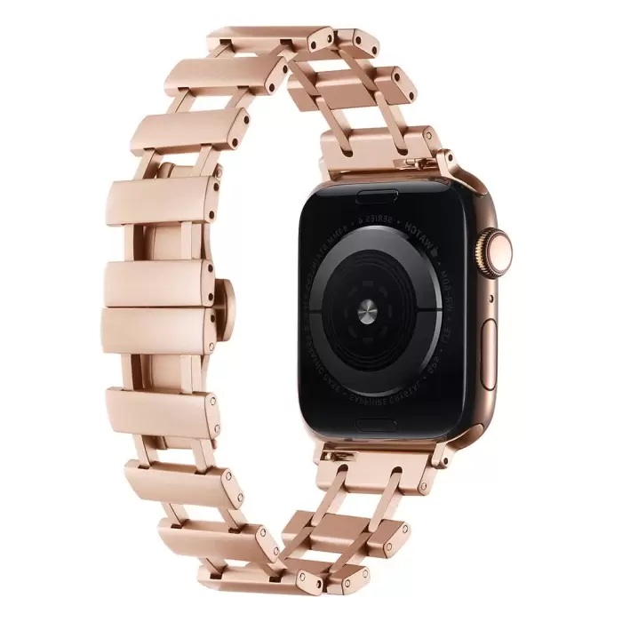 KRD-96 Sağlam Metal Kordon - Apple Watch 46mm (10. Seri) Uyumlu