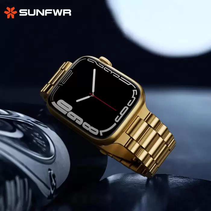 Apple Watch 46mm 10 Serisi BAND-04 Metal Sağlam Kordon