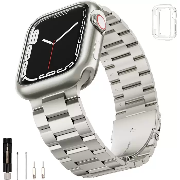 Apple Watch 46mm 10 Serisi BAND-04 Metal Sağlam Kordon