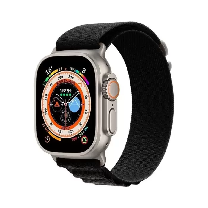 Apple Watch 46mm 10 Serisi Band-74 İşlemeli Hasır Kordon