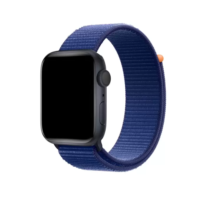 Apple Watch Seri 10 Hasır Örgü İşlemeli Kordon 46mm Uyumlu - Band-03