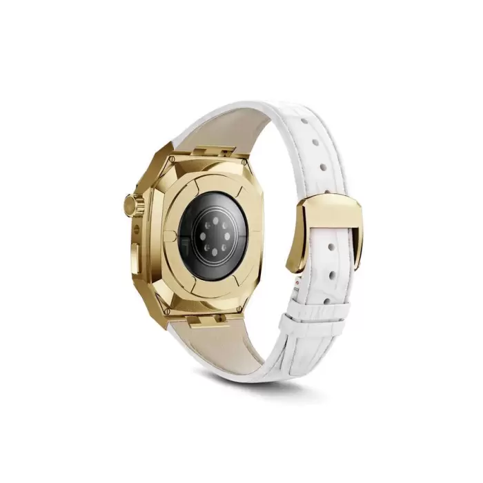 Apple Watch 44mm KRD-67 Premium Deri Kordon - Lux ve Dayanıklı