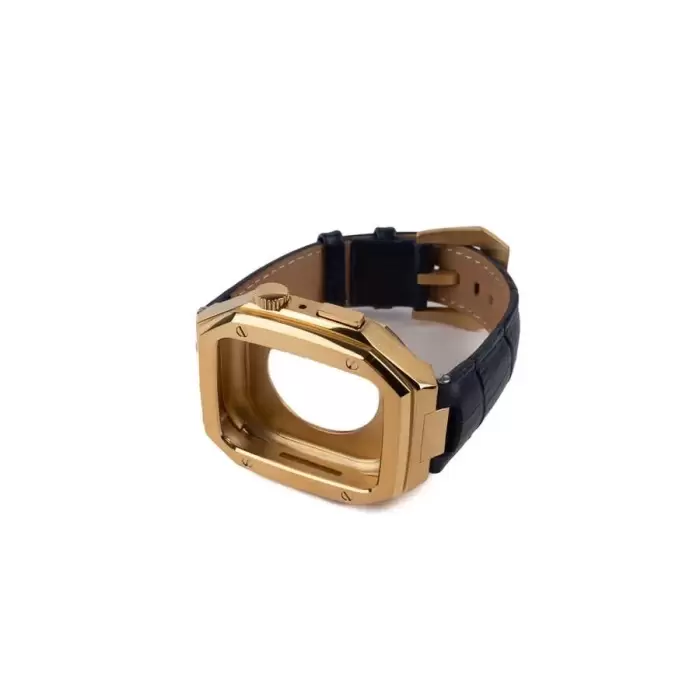 Apple Watch 44mm KRD-67 Premium Deri Kordon - Lux ve Dayanıklı