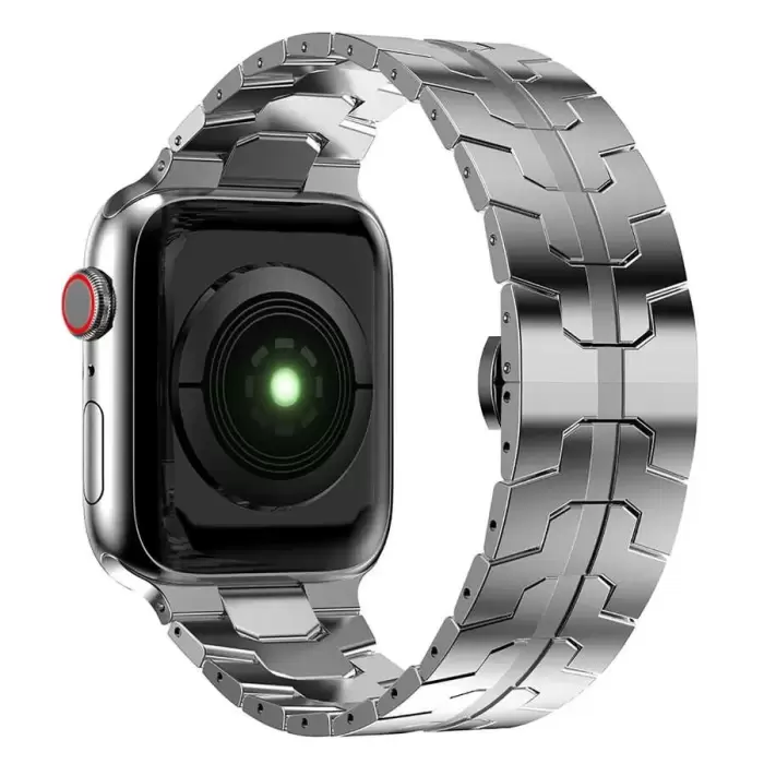 Apple Watch 46mm 10.Nesil Metal Snake Kordon - KRD-63 ile Tarzınızı Yansıtın