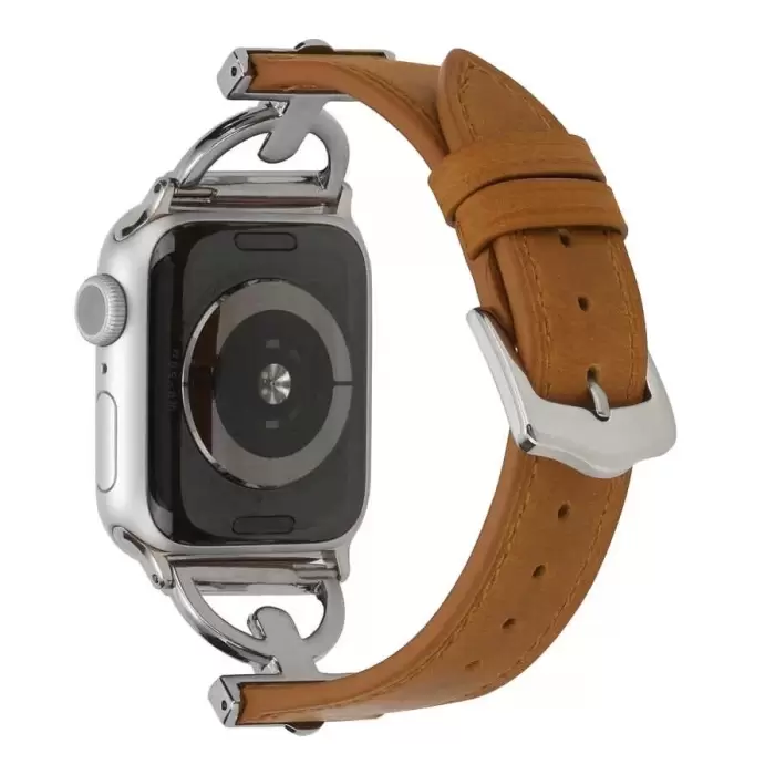 Apple Watch Seri 10 46mm KRD-53 Deri Kordon - Göz Alıcı Şıklık ve Dayanıklılık