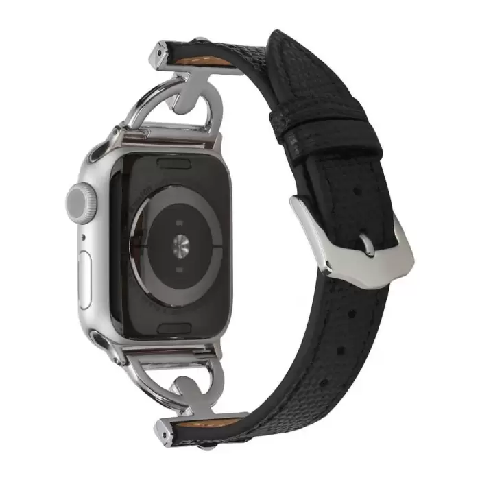 Apple Watch Seri 10 46mm KRD-53 Deri Kordon - Göz Alıcı Şıklık ve Dayanıklılık