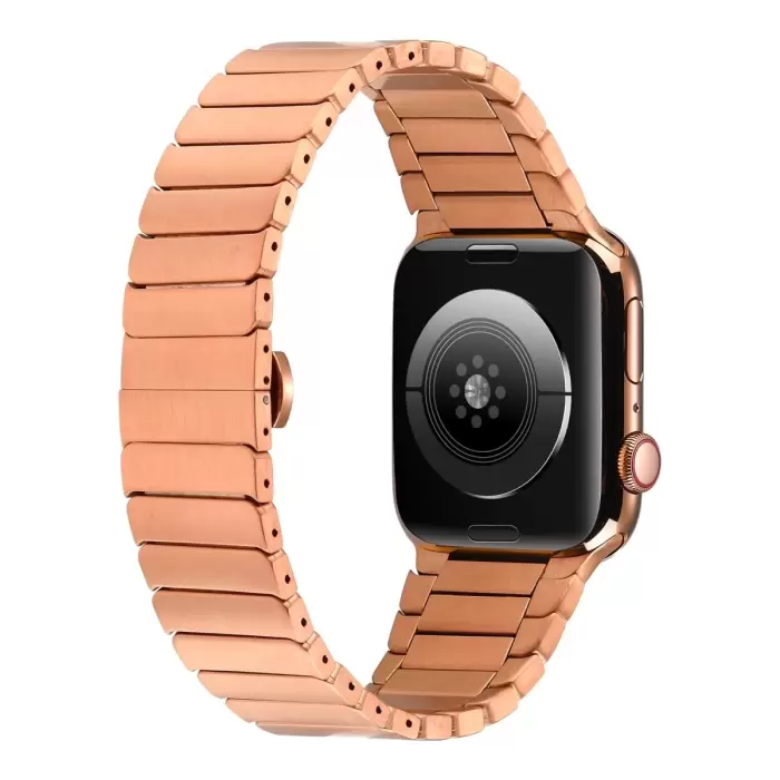 ​​​Apple Watch 46mm Series 10 Kordon KRD-79 Metal Strap Kayış