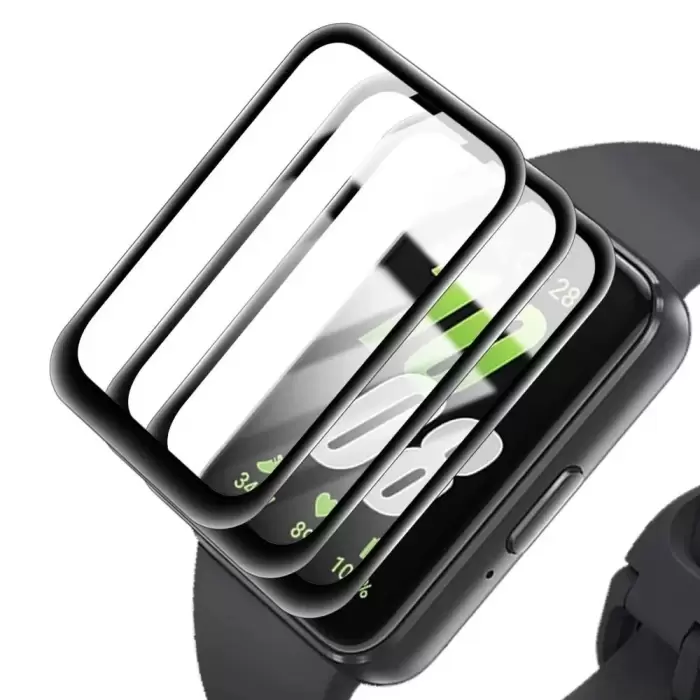 Samsung Galaxy Fit 3 Kavisli Tam Kaplayan Ekran Koruyucu PMMA