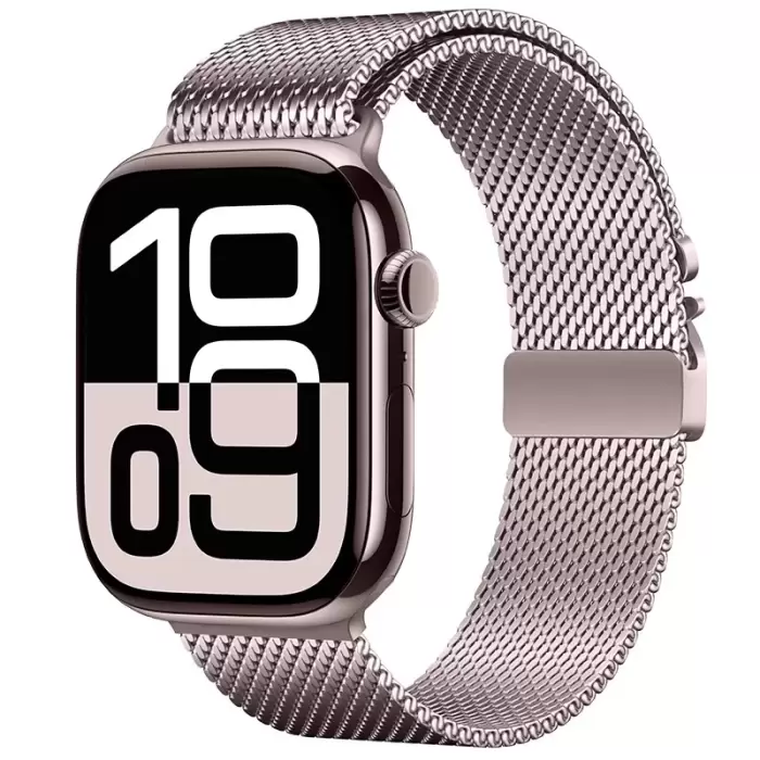 Apple Watch 38mm Metal İnce Spor Premium Hasır Kordon Krd-121