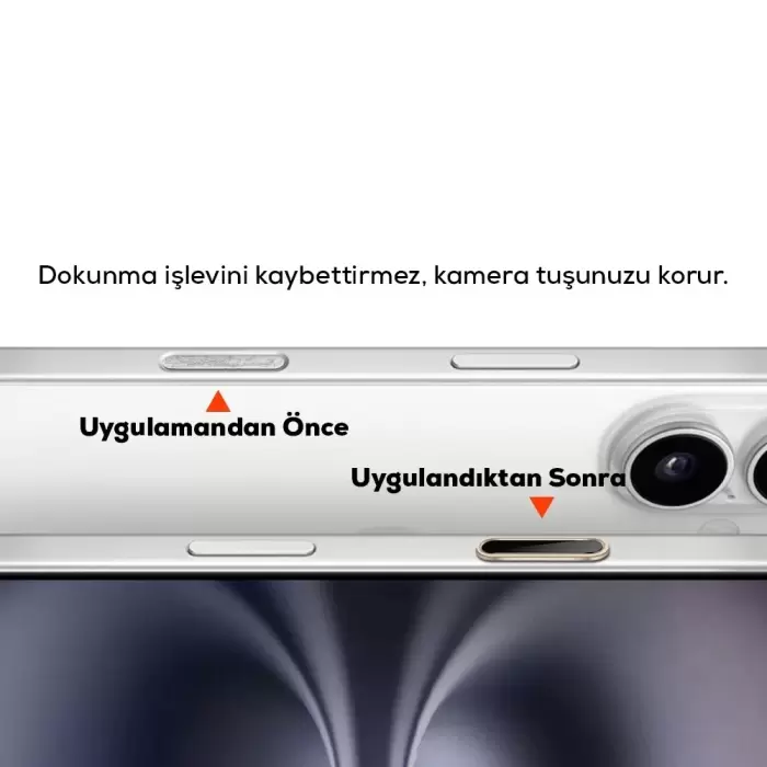 iPhone 16 Serisi Kamera Denetim Butonu Koruyucu Metal Alaşımlı Hassas Dokunmatik