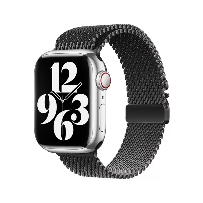 Apple Watch Series 10 46mm Metal Hasır Hafif Kordon Hava Kanallı | KRD-121