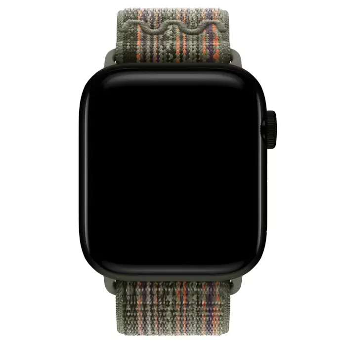 Apple Watch 10 46mm Hasır Kordon Strap Kayış 2025 Renkleriyle Yeşil-Mavi-Siyah-Pembe Krd-91