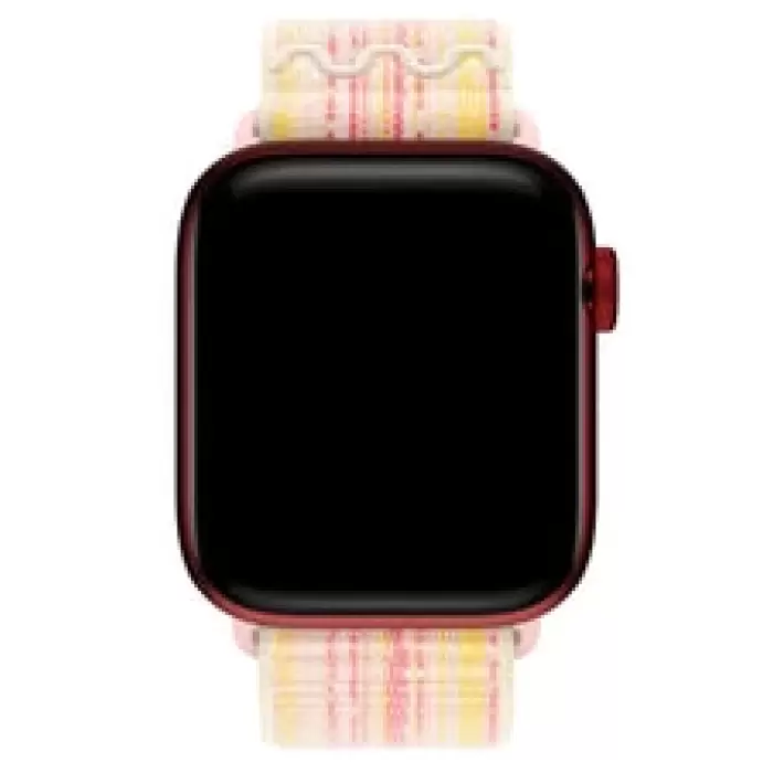 Apple Watch 10 46mm Hasır Kordon Strap Kayış 2025 Renkleriyle Yeşil-Mavi-Siyah-Pembe Krd-91