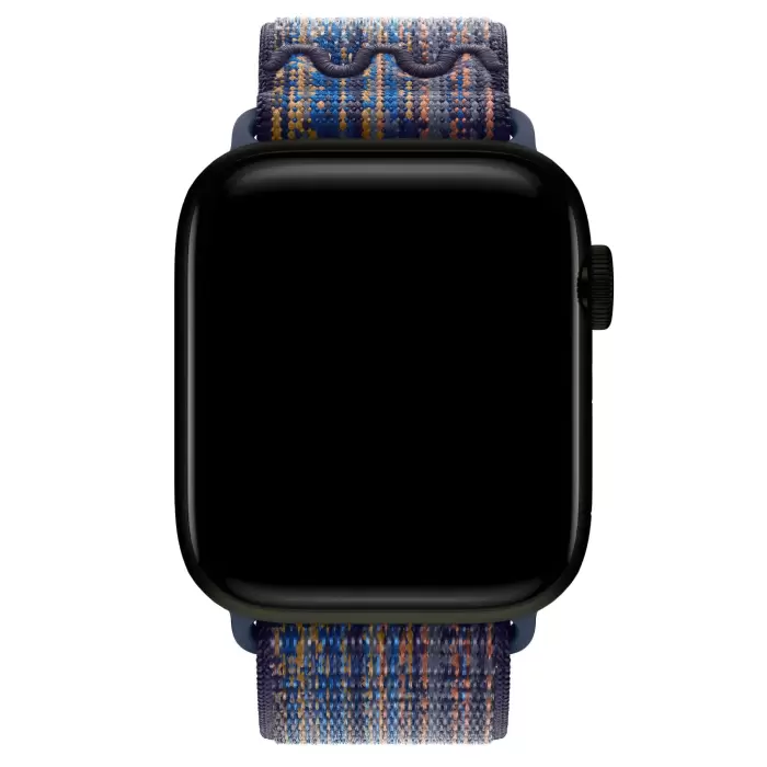 Apple Watch 10 46mm Hasır Kordon Strap Kayış 2025 Renkleriyle Yeşil-Mavi-Siyah-Pembe Krd-91