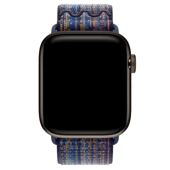 Apple Watch 10 46mm Hasır Kordon Strap Kayış 2025 Renkleriyle Yeşil-Mavi-Siyah-Pembe Krd-91