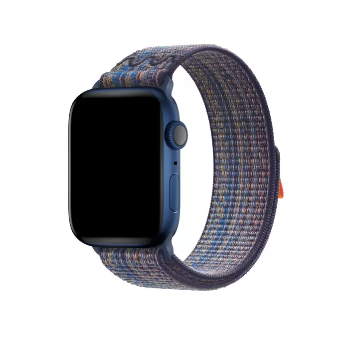 Apple Watch 10 46mm Hasır Kordon Strap Kayış 2025 Renkleriyle Yeşil-Mavi-Siyah-Pembe Krd-91