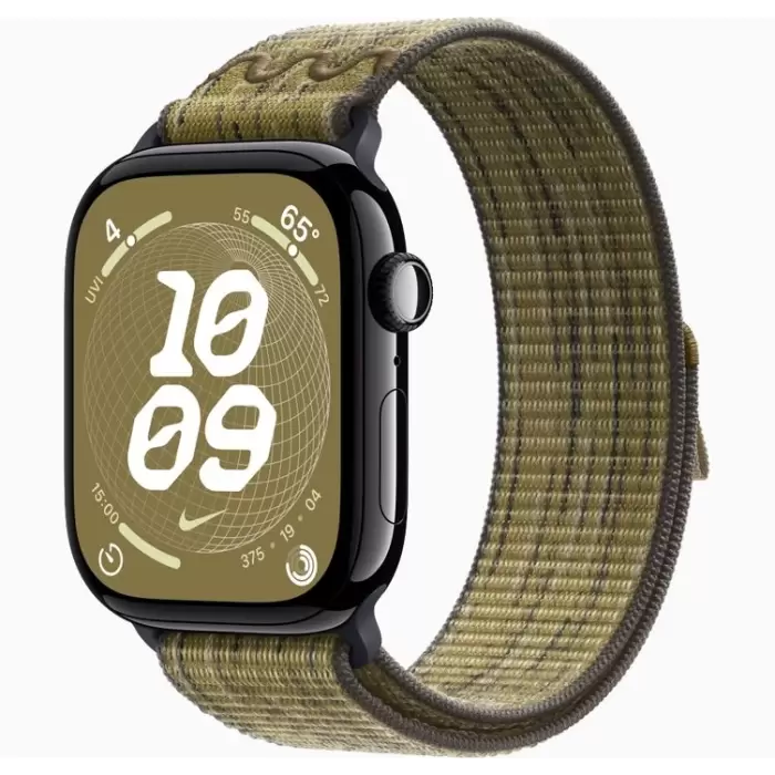 Apple Watch 10 46mm Hasır Kordon Strap Kayış 2025 Renkleriyle Yeşil-Mavi-Siyah-Pembe Krd-91