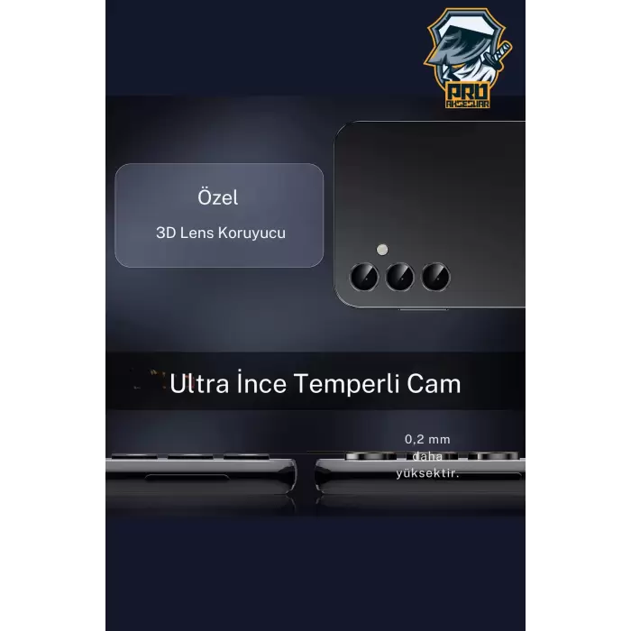 Samsung Galaxy A15 Kamera Koruyucu Temperli Cam Parlak Lens Koruma Eko CL-07