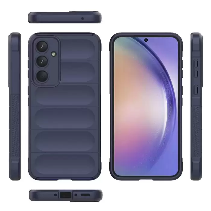 Samsung Galaxy A35 Kılıf Esnek TPU Oyuklu Arka Yüzey Tasarımlı Etnik Silikon Kapak