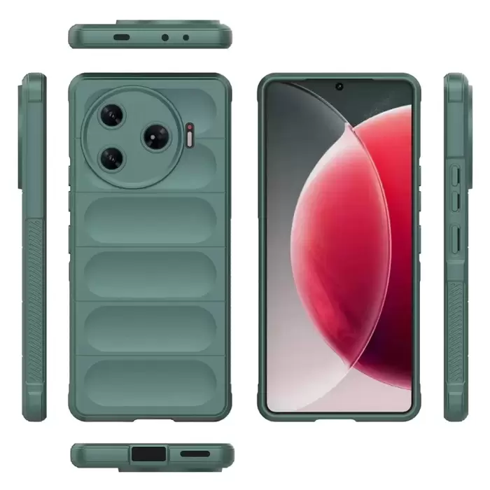 Tecno Camon 30 Pro 5g Kılıf Esnek Tpu Oyuklu Arka Yüzey Tasarımlı Lopard Etnik Silikon Kapak