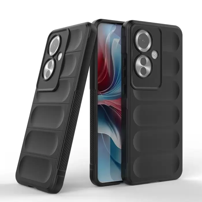 Oppo Reno 11f 5g Kılıf Esnek Tpu Oyuklu Arka Yüzey Tasarımlı Lopard Etnik Silikon Kapak