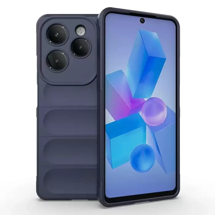 İnfinix Hot 40 Kılıf Esnek Tpu Oyuklu Arka Yüzey Tasarımlı Lopard Etnik Silikon Kapak
