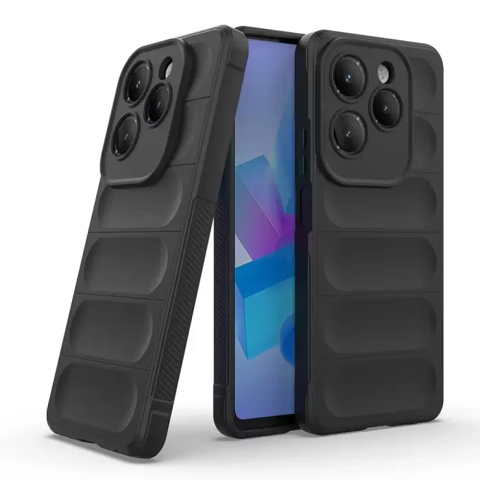 İnfinix Hot 40 Kılıf Esnek Tpu Oyuklu Arka Yüzey Tasarımlı Lopard Etnik Silikon Kapak