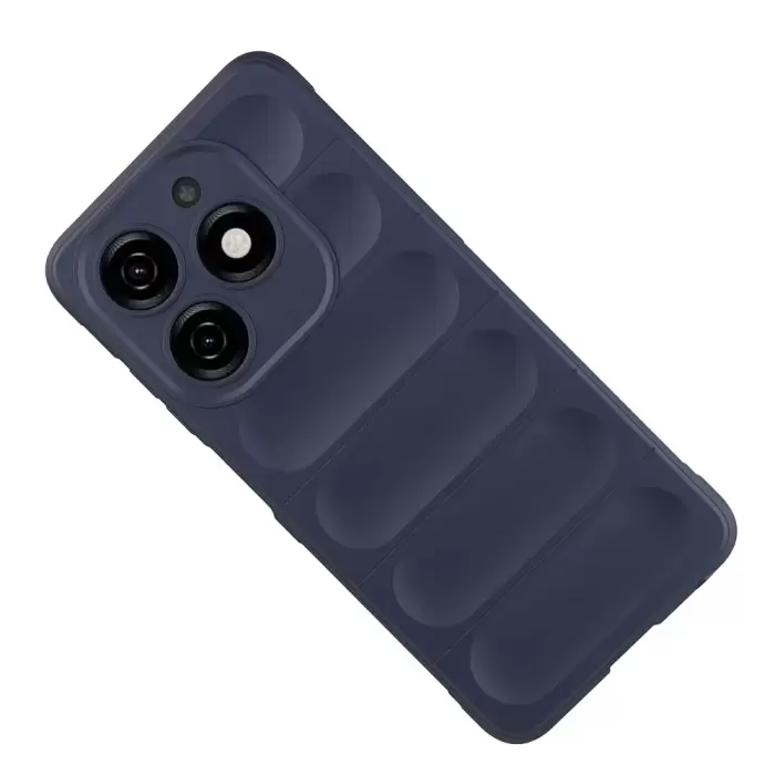 Tecno Spark 20 Kılıf Esnek Tpu Oyuklu Arka Yüzey Tasarımlı Lopard Etnik Silikon Kapak