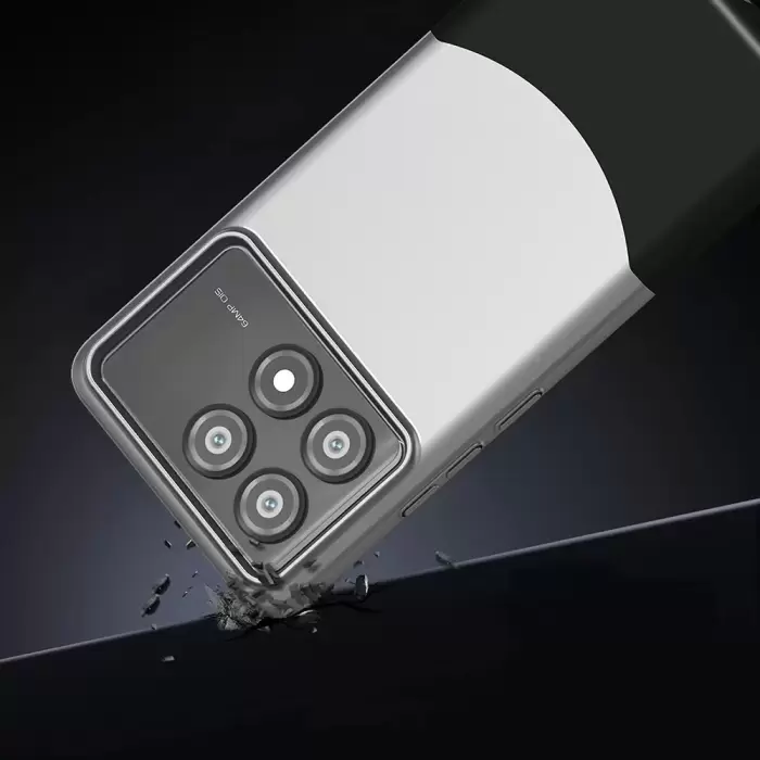 Poco X6 Pro Kılıf Magsafe Şarj Duble 1.7mm Kapak Kart Bölmeli Lacivert Siyah Gri Renkleriyle