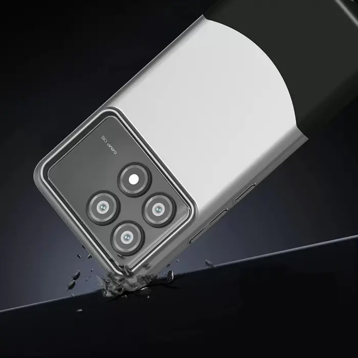 Poco X6 Pro Kılıf Magsafe Şarj Duble 1.7mm Kapak Kart Bölmeli Lacivert Siyah Gri Renkleriyle