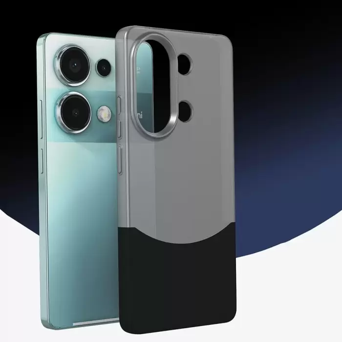 Xiaomi Redmi Note 13 Pro 4g Kılıf Magsafe Şarj Duble 1.7mm Kapak Kart Bölmeli Lacivert Siyah Gri Renkleriyle