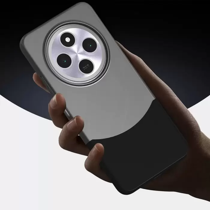 Xiaomi Redmi 14c 4g Kılıf Magsafe Şarj Duble 1.7mm Kapak Kart Bölmeli Lacivert Siyah Gri Renkleriyle