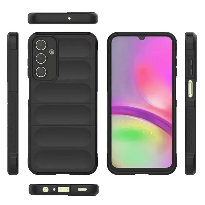 Samsung Galaxy A25 Kılıf Esnek TPU Oyuklu Arka Yüzey Tasarımlı Etnik Silikon Kapak