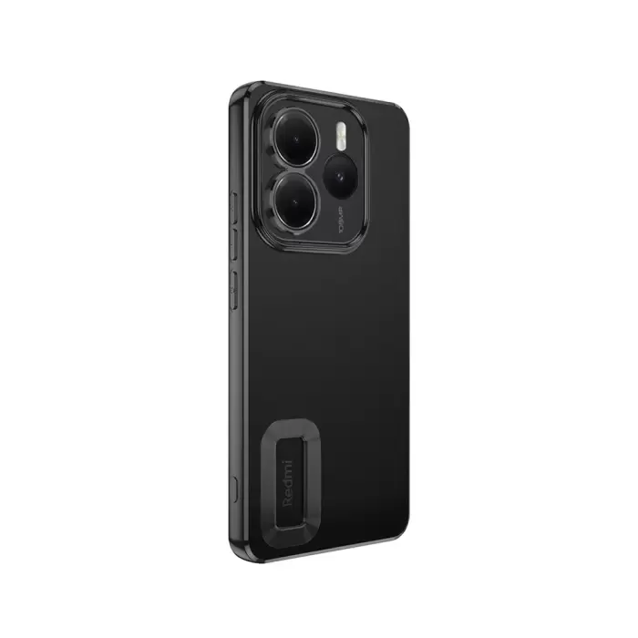 Xiaomi Redmi Note 14 5g Kılıf + 9h Ekran Koruyucu Set Kamera Lens Korumalı Şeffaf Parlak Kenar Logo Açık Omega Kapak Mavi Siyah Gold Renk