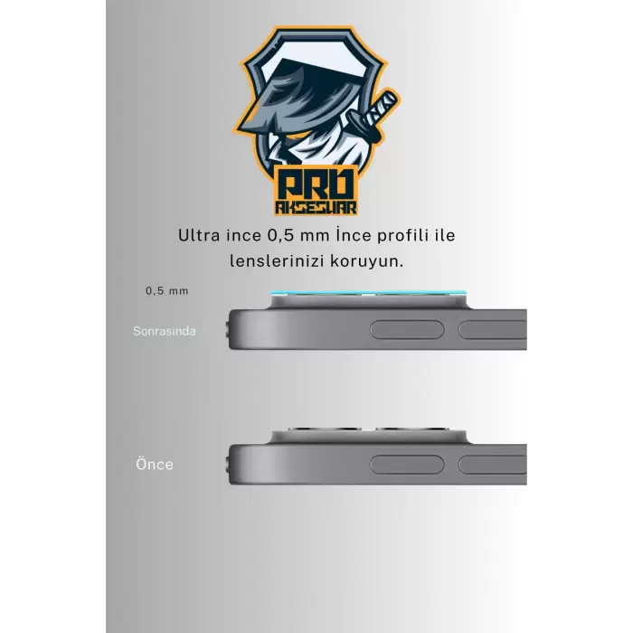 Apple iPad Pro11/13 2024, Pro 12.9/11 Inch (2022/2021/2020) Siyah Çerçeveli Lens Koruma Parlak Renkli Kamera Koruyucu 0.5mm  İnce Cam 3d kamera cam