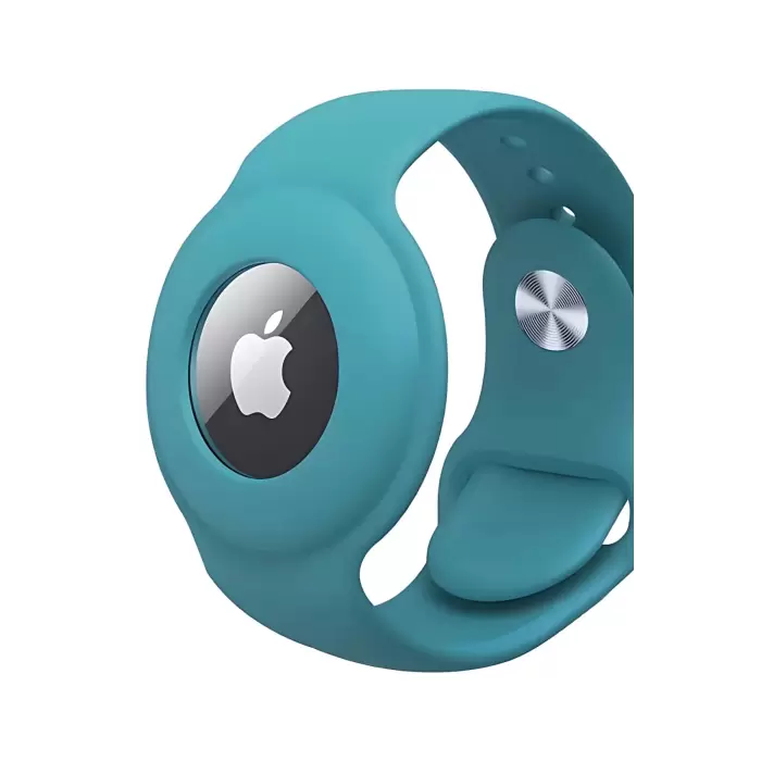 Apple Airtag Uyumlu Kordon (Anahtarlık Hediyeli) & Bileklik - Çok Amaçlı Yumuşak Silikon Kılıf
