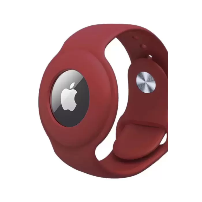 Apple Airtag Uyumlu Kordon (Anahtarlık Hediyeli) & Bileklik - Çok Amaçlı Yumuşak Silikon Kılıf