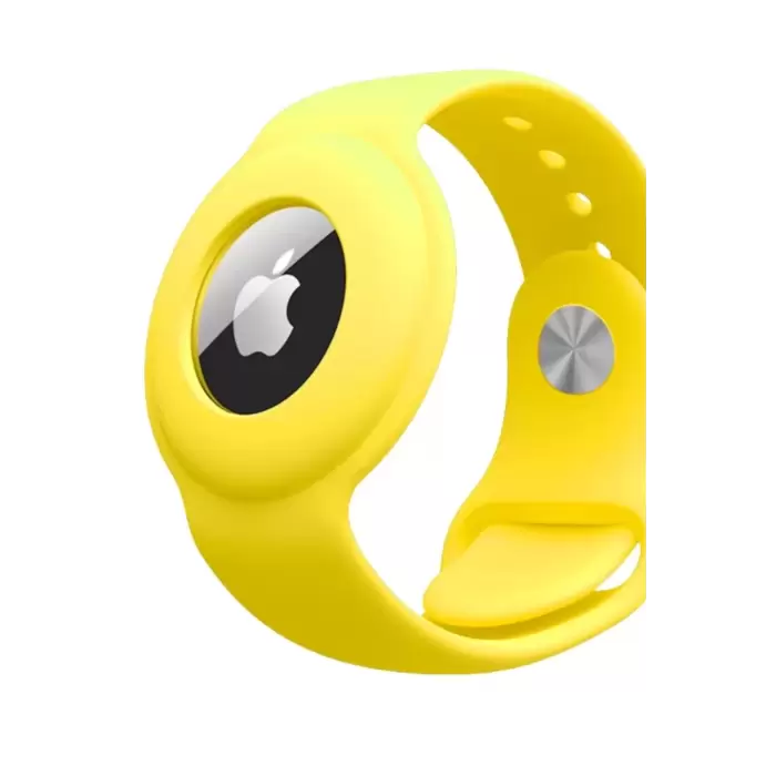 Apple Airtag Uyumlu Kordon (Anahtarlık Hediyeli) & Bileklik - Çok Amaçlı Yumuşak Silikon Kılıf