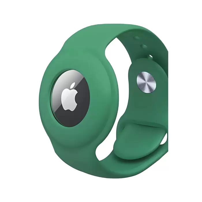 Apple Airtag Uyumlu Kordon (Anahtarlık Hediyeli) & Bileklik - Çok Amaçlı Yumuşak Silikon Kılıf
